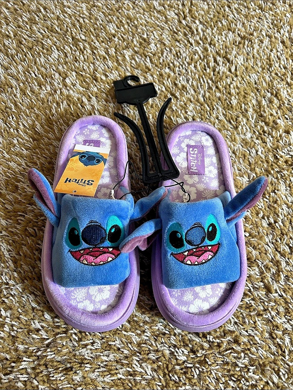 Disney Stitch Slippers Blue & Purple